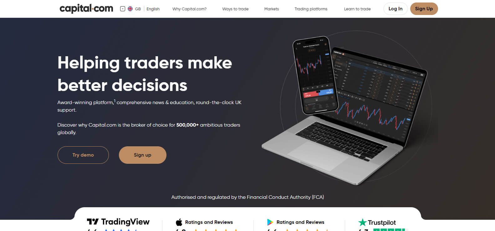 Capital.com website screenshot